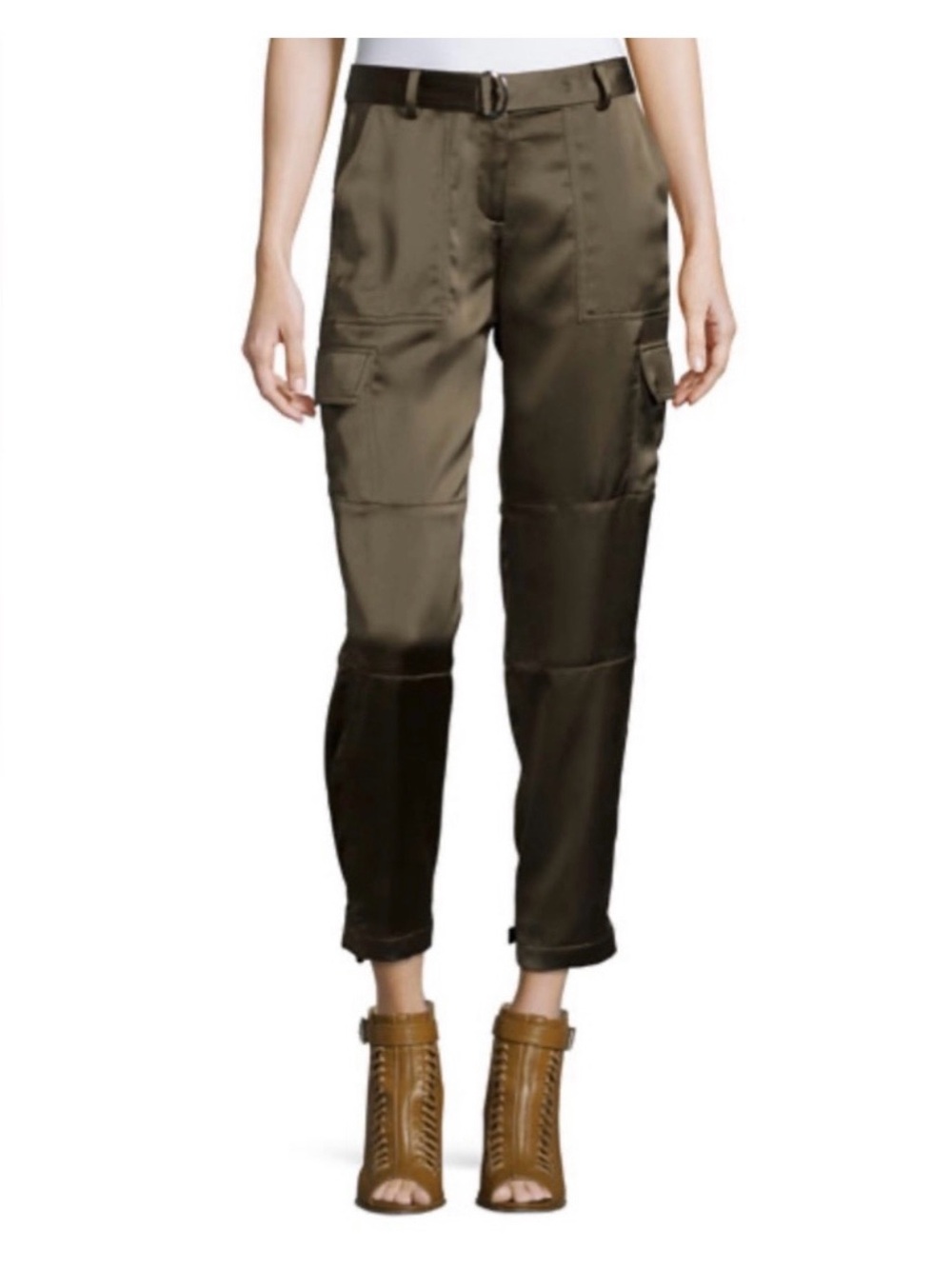 Theory Hannon Splendor Cargo Pants in Olive Green in Size 4. Like New.